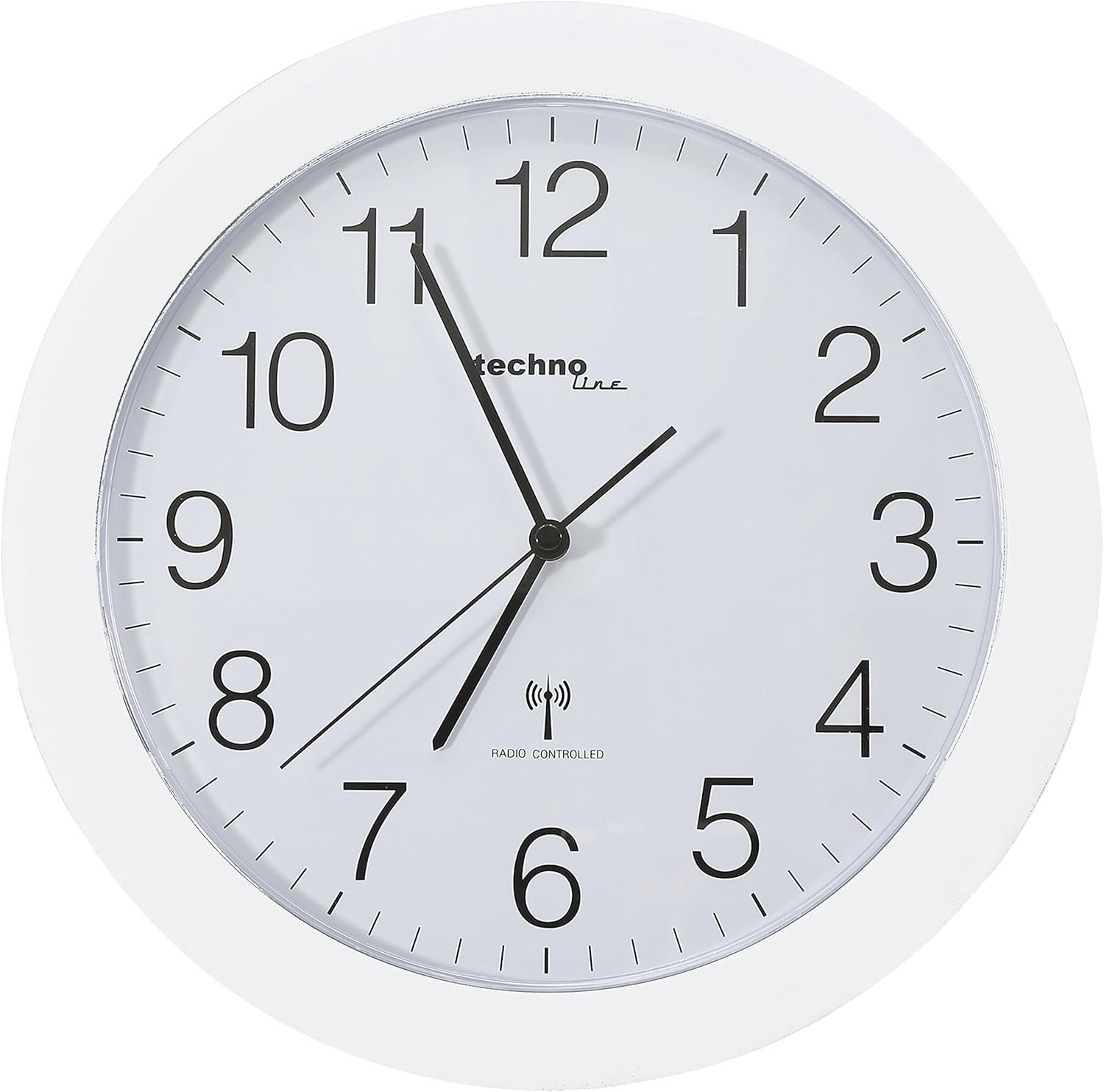Wanduhr 30 cm - Wit - Modern design - Perfect voor elke ruimte - m-winkel