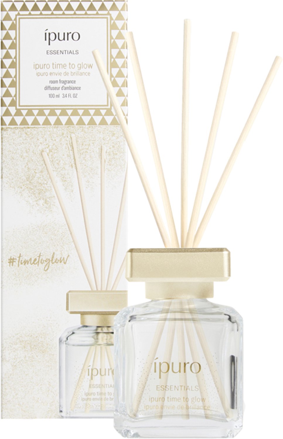 Ipuro Essentials Geurstokjes - Time to Glow - 100 ml