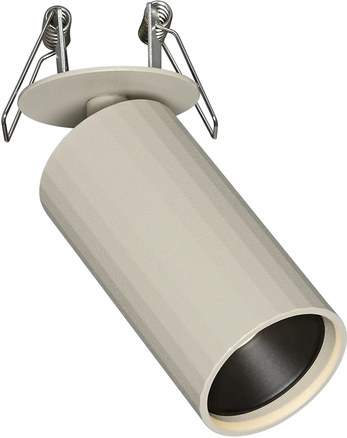 ORYX halfinbouwspot in beige, Deco-collectie. Compact model, lichtbron niet inbegrepen.