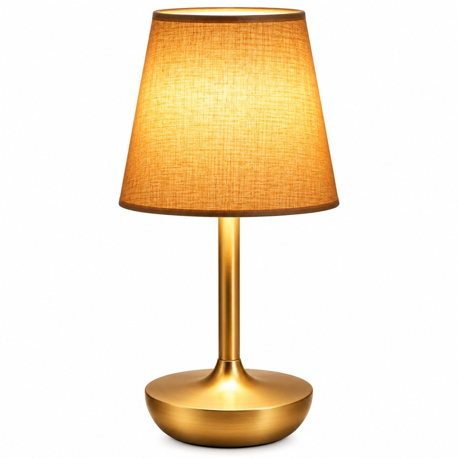 Tremeo Oplaadbare LED Tafellamp – Lamp - Nachtlampje - Draadloos – Touchbediening – 120 lumen - 3 Lichtkleuren – USB-C – Goud