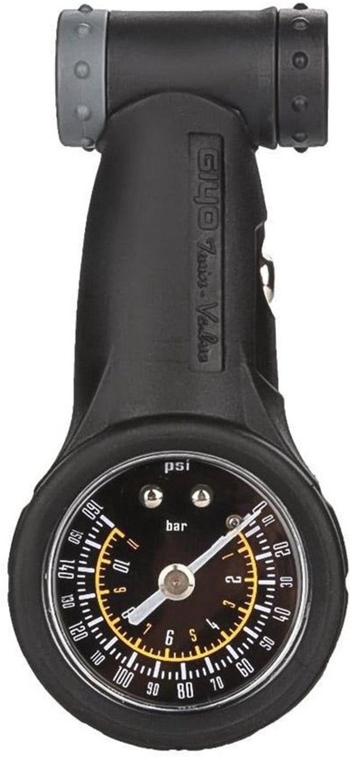 Bandenspanningsmeter voor racefietsen en mountainbikes - Kunststof, zwart