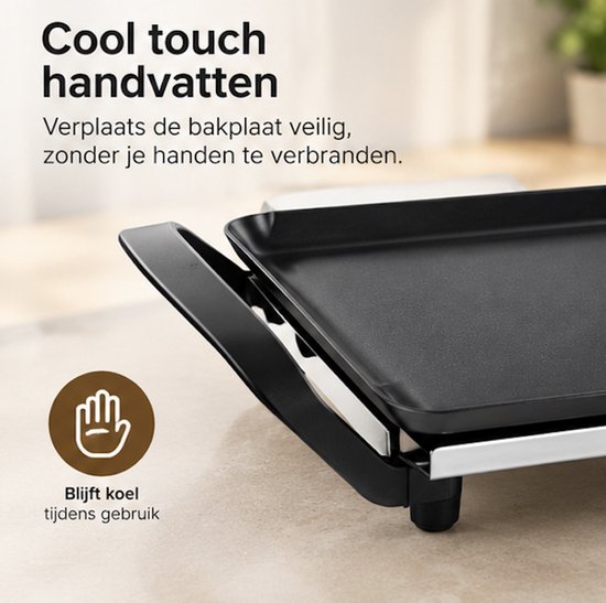 Tristar Tafelgrill XL - Tafelgrill - 5 standen - 10 Personen - 2000 Watt - 94 x 23 cm - Zwart — afbeelding 3