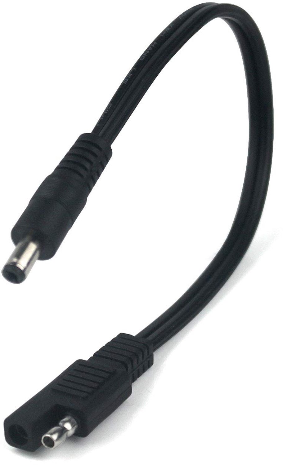 SAE naar DC5,5 / 21 mm stekker adapterkabel 30 cm - 18 AWG - 10 A - ideaal voor auto en zonnepanelen - Vemera