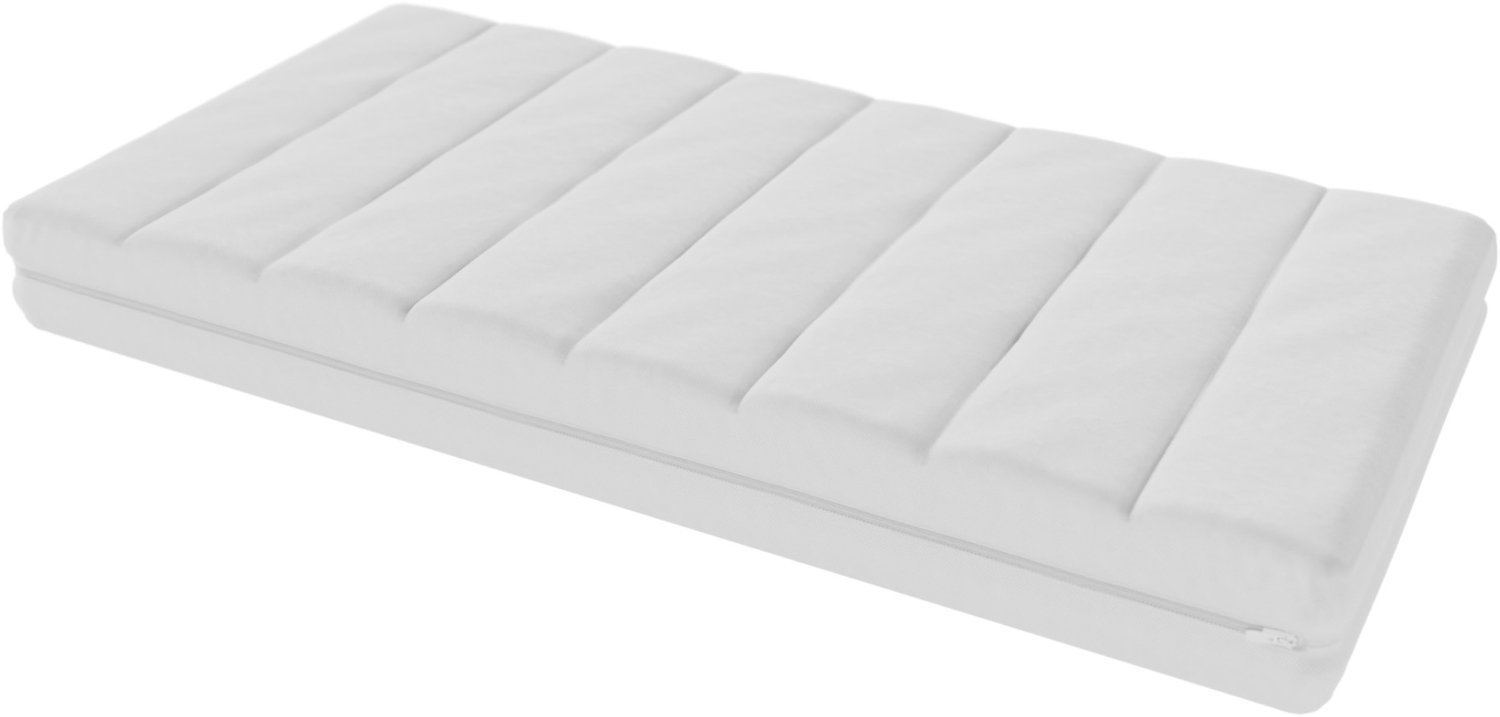 Toros Bedden Matras 60x120 - 14cm dik - HR Koudschuim - Bamboo hoes - contour gesneden 7-zone Wit