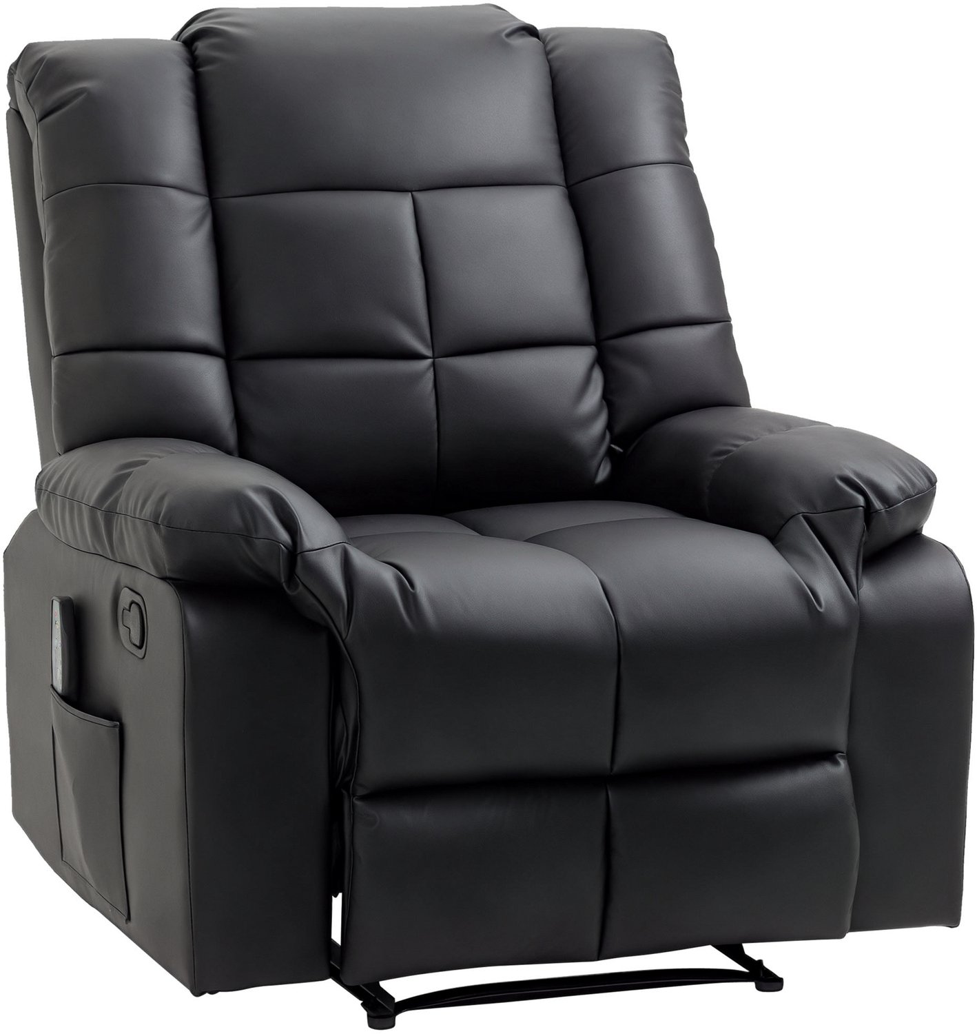 HOMCOM Massage Relaxbank - Kunstleer - 94x99x99cm - Zwart