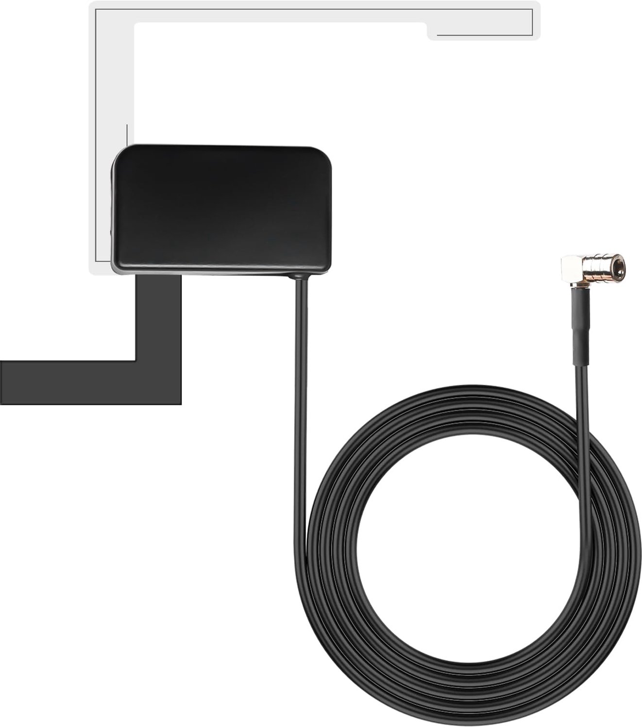 DAB antenne auto - 3 meter kabel - glashouder - voor optimale ontvangst - m-winkel