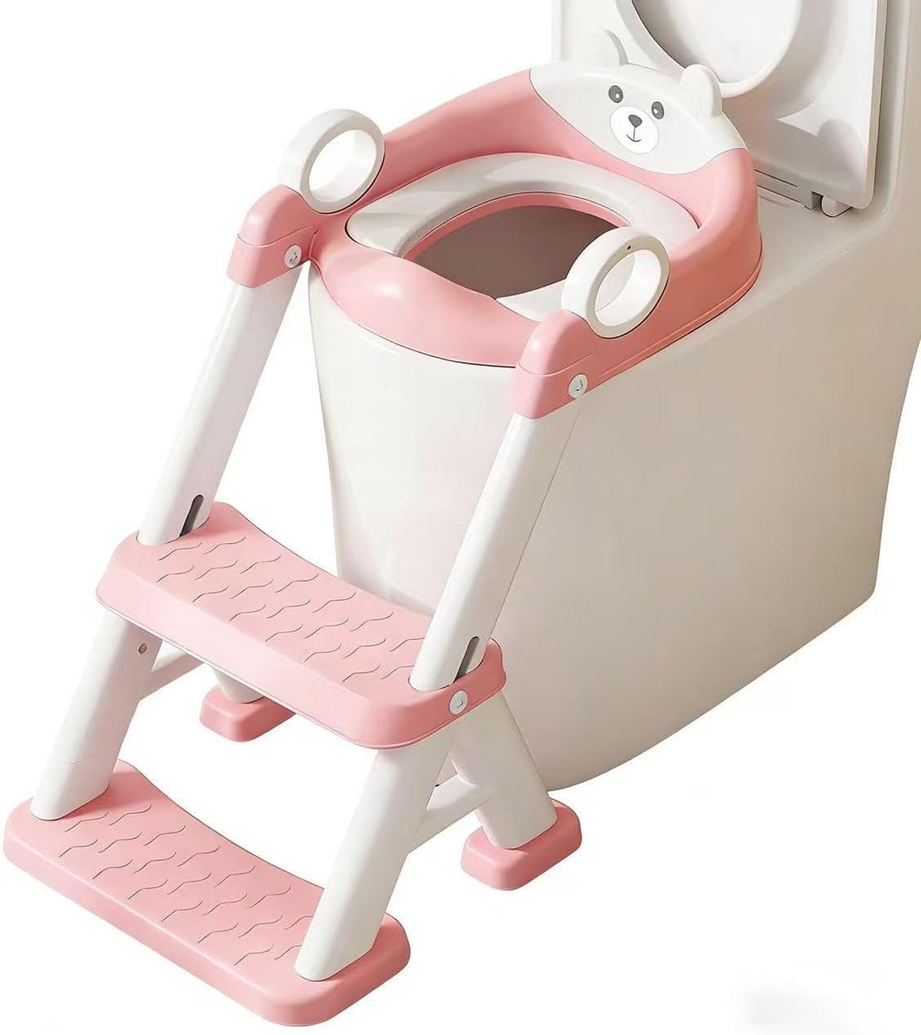 Toilettrainer voor kinderen - 6-traps in hoogte verstelbaar - blauw-geel - ergonomische zitpositie - ShopVlot