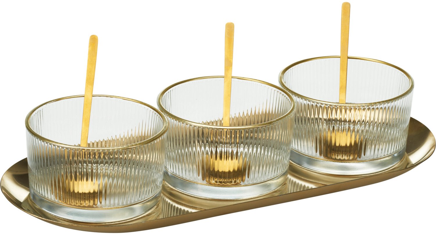 EH Excellent Houseware - Set dipschaaltjes voor serveren, Ø 9 cm