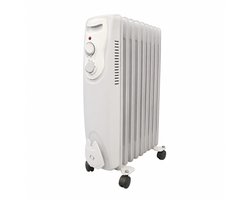 Profile Fogo Olieradiator - 11 Elementen - 2500W - 3 Warmtestanden - Thermostaat - Omvalbeveiliging - Tot 32 M²