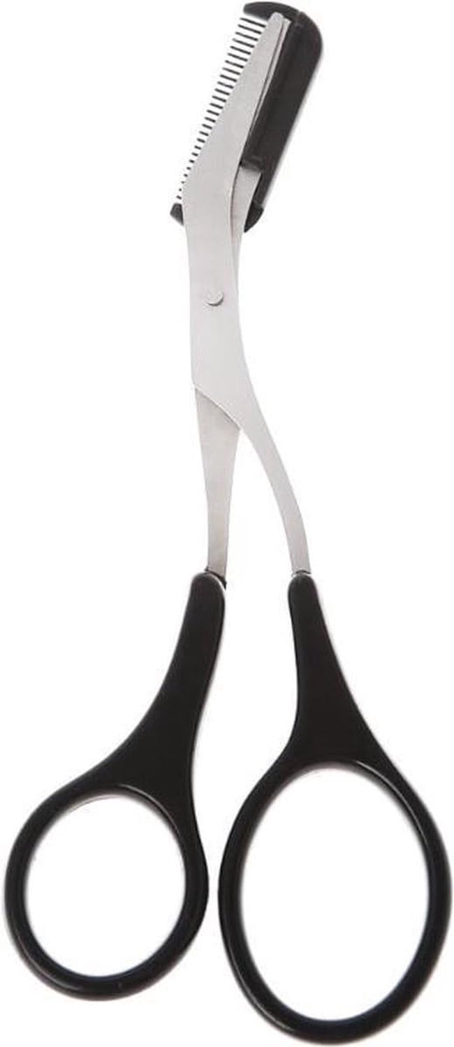 SnelShoppen - Professionele Wenkbrauwtrimmer - Wenkbrauwschaar - Multifunctionele Wenkbrauwkam - Voor Perfecte Wenkbrauwen - 130 mm - Ideaal voor Thui