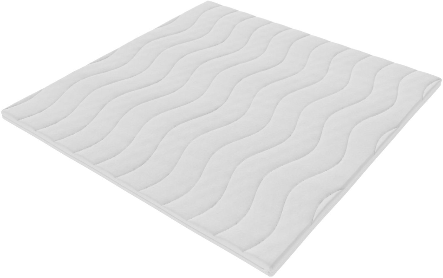 Toros Bedden Bamboe Topper Deluxe - 200x200 - Koudschuim - Topdekmatras - 7CM Wit