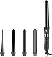 Max Pro Miracle 5 in 1 Krultang - Krultang set - Met Opzetstukken - Met Handschoen - Krultangset - Curling Iron - Krultangen