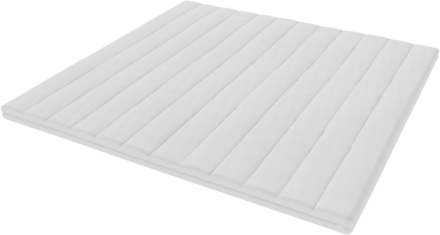 Toros Bedden Topper 180x190 - 9 cm HR Koudschuim - Topmatras / Topdekmatras - Afritsbare Bamboe Hoes - Wasbaar - Anti -allergisch - Hotelkwaliteit Wit