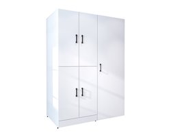 Roomart DORA-I Wasmachine Ombouwkast 130x230 cm met Opzetkast - Wit