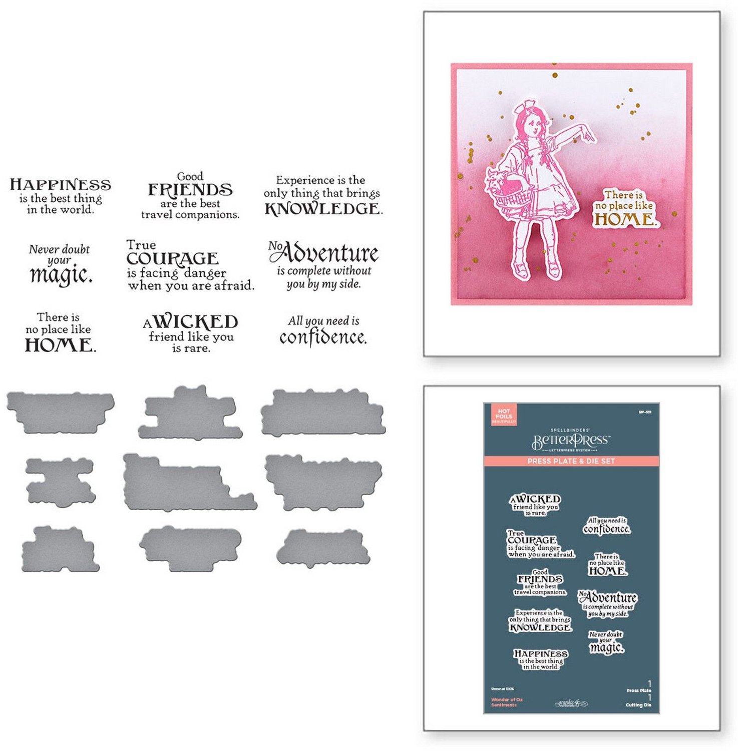 Spellbinders BetterPress Plate & Snijmallen - Wonder of Oz - 2 st.