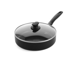 GreenChef Prime keramische inductie hapjespan met deksel 24cm - 2.65L - PFAS-vrij - Inductie pan - Vaatwasserbestendig - Ovenbestendig tot 160°C - keramische antiaanbaklaag - Gerecylceerd aluminium - Zwart
