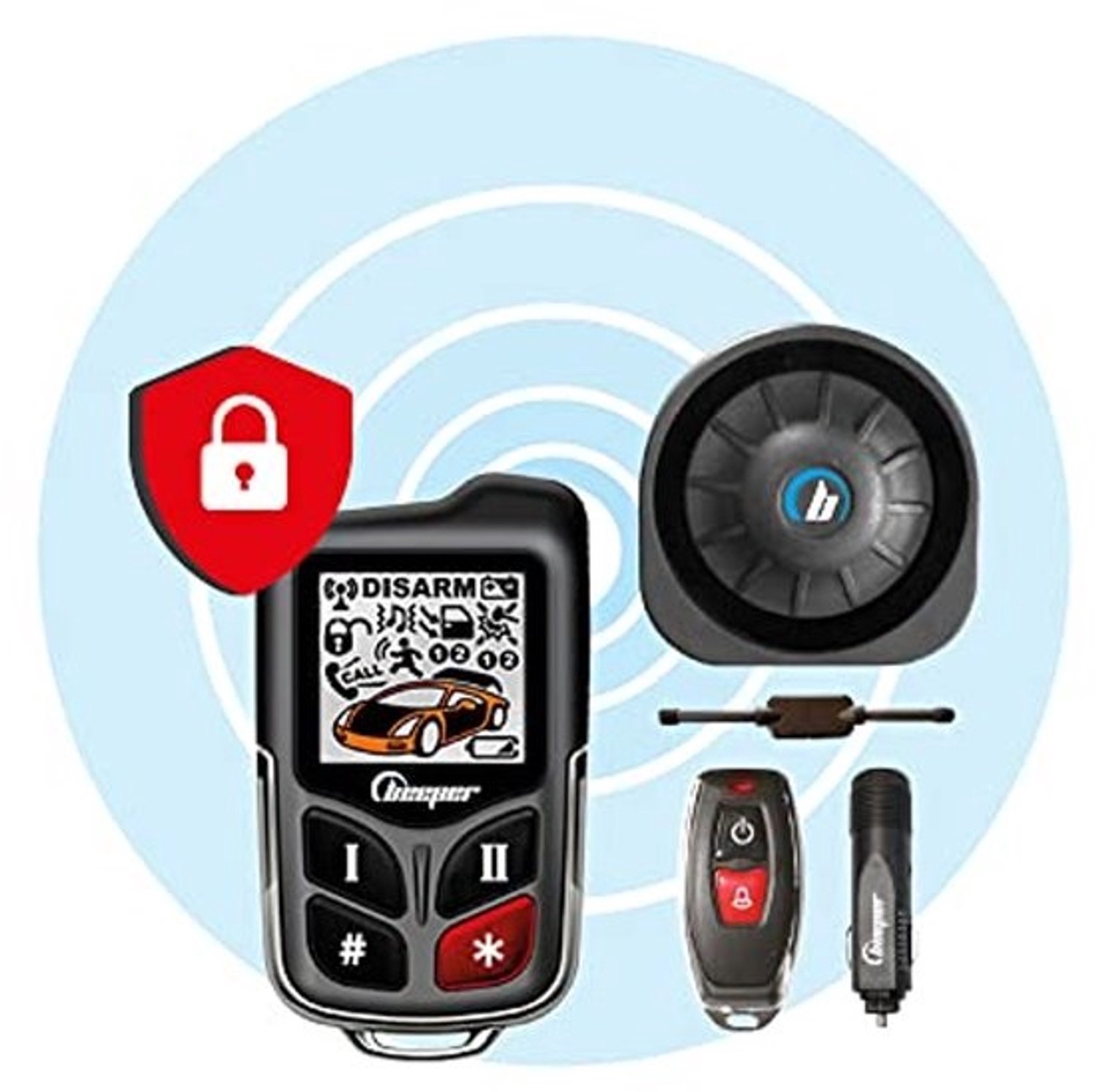 Universeel autoalarm - Voor auto's, cabrio's, bedrijfswagens en campers