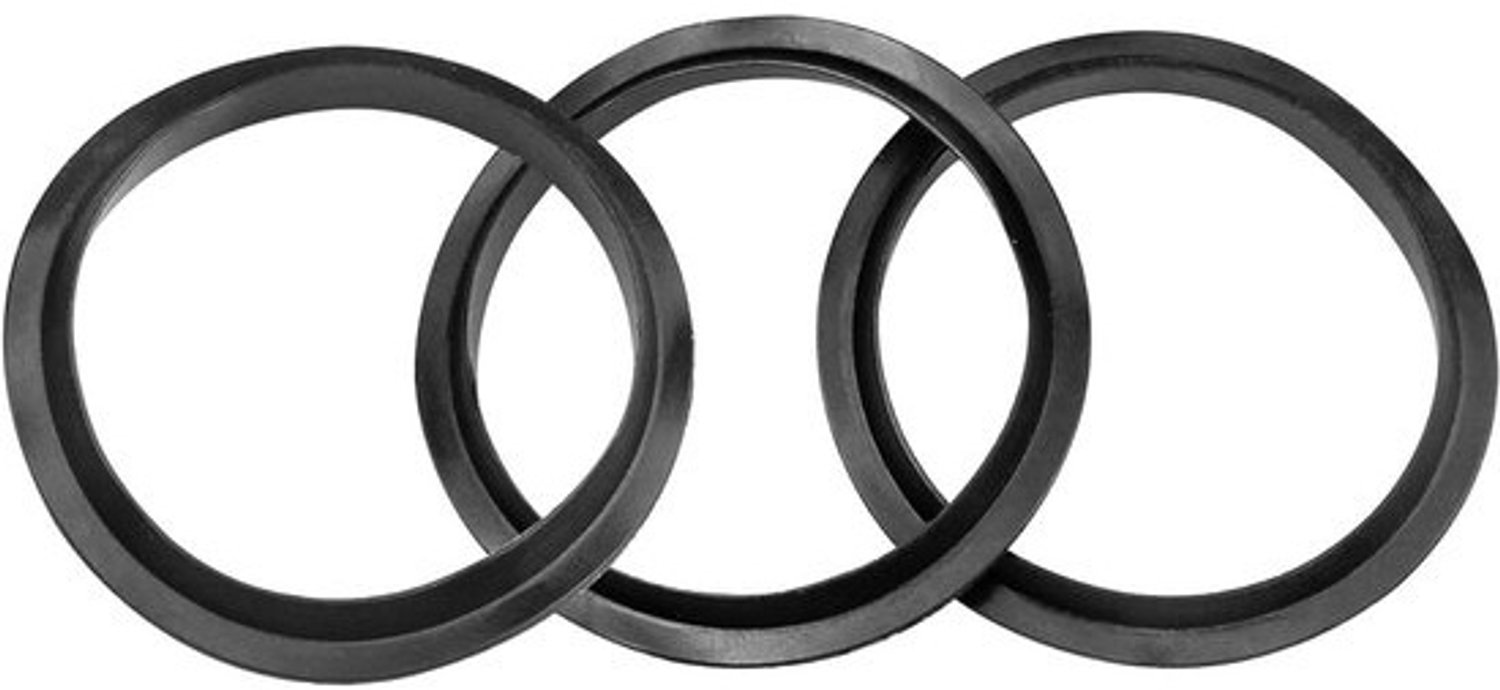 Badplugafdichtingen - O-ringen - voor lekkageherstel - universele pasvorm - 3 stuks, 39 mm - zwart