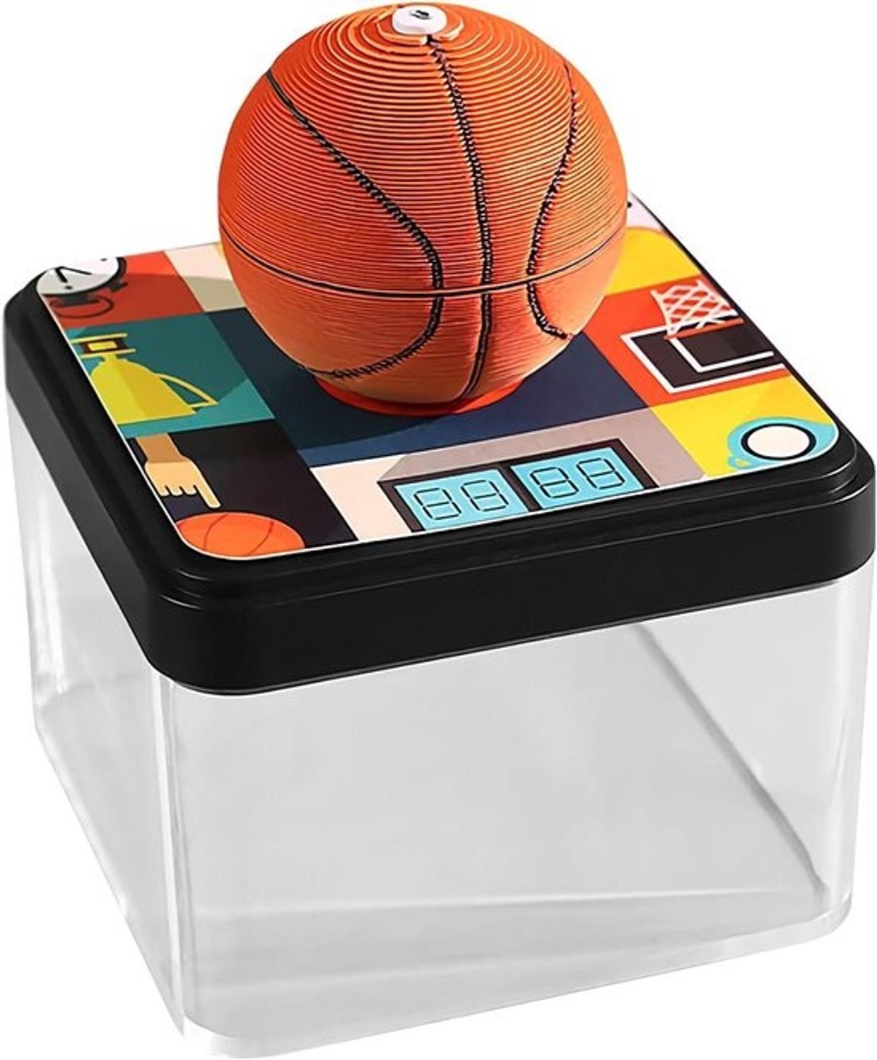 3D-kalender - Basketbalkalender - Gezinsplanning - Afscheurbare pagina's - 8.7 x 8.7 x 6.6 cm - Multicolor