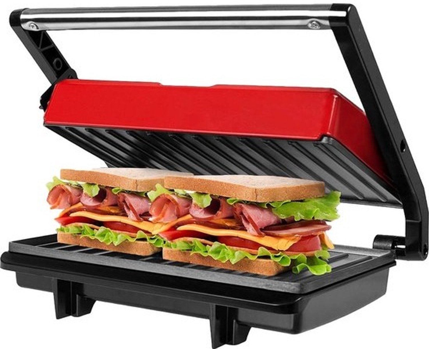 ApexArte® Contactgrill - Tosti-apparaat - Tosti-ijzers - Paninigrill - Rood