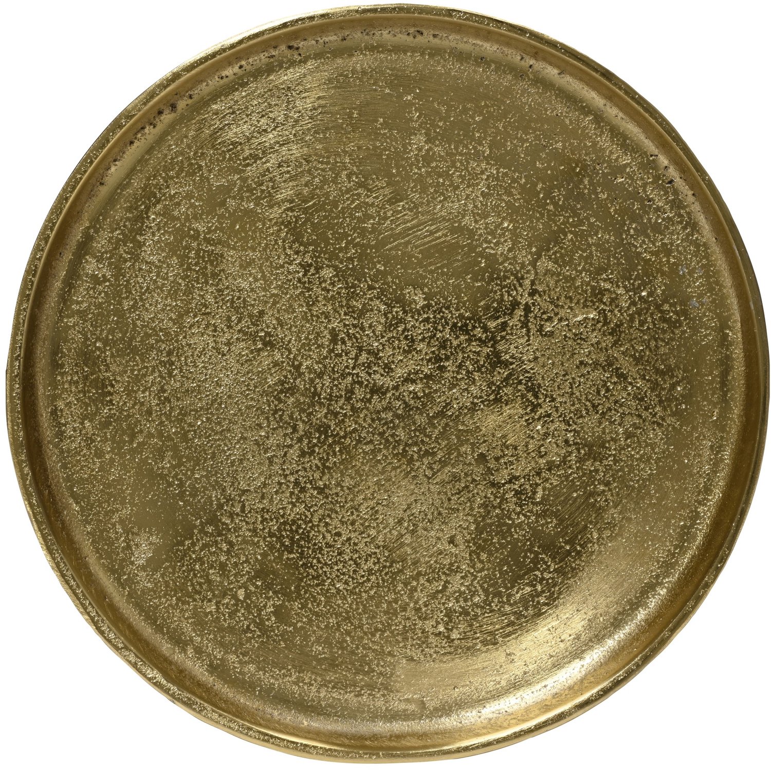 Decoris decoratiebord aluminium rond 43x2cm goud