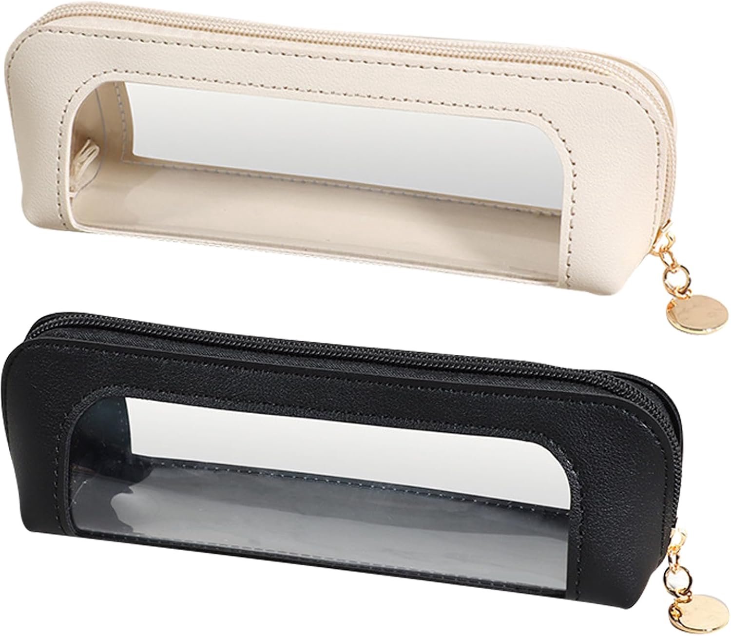 2 Transparante Reis-Toilettassen Set Waterdicht voor Make-up en Toiletartikelen