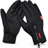 WVspecials Handschoenen maat S Deluxe - Langer model - Touchscreen - Winddicht - Fleece - Unisex - Zwart