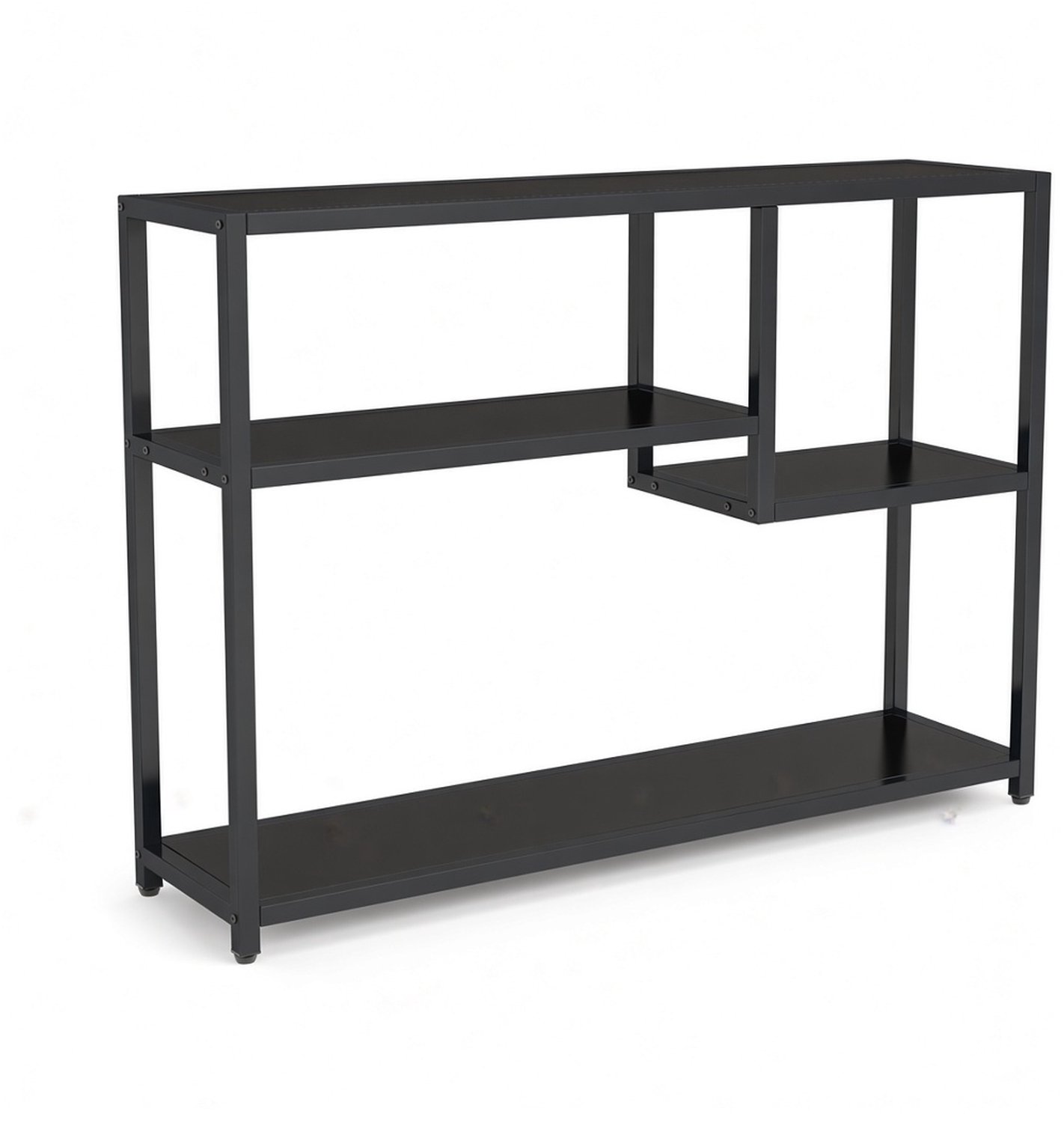 Mura Logistiek Mura Bijzettafel - Sidetable - Wandtafel - Halkast - Haltafel - Banktafel - Ruimtebesparend Design - 110cm Breed - Zwart