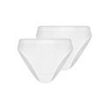 Set van twee witte Rio-slips voor dames.