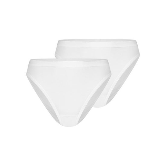 Set van twee witte Rio-slips voor dames.