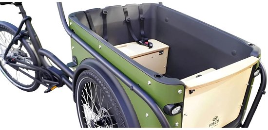 Royal Cargo Bike 3W Premium – Elektrische Bakfiets - Groen – 504Wh — afbeelding 3