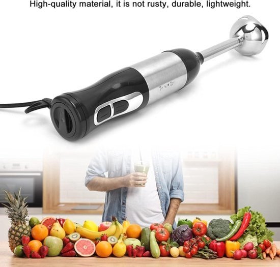 Handmixer - Multifunctionele keukenhulp met weinig geluid - Mix voor smoothies en sappen - Weinig trillingen - Elektrisch — afbeelding 3