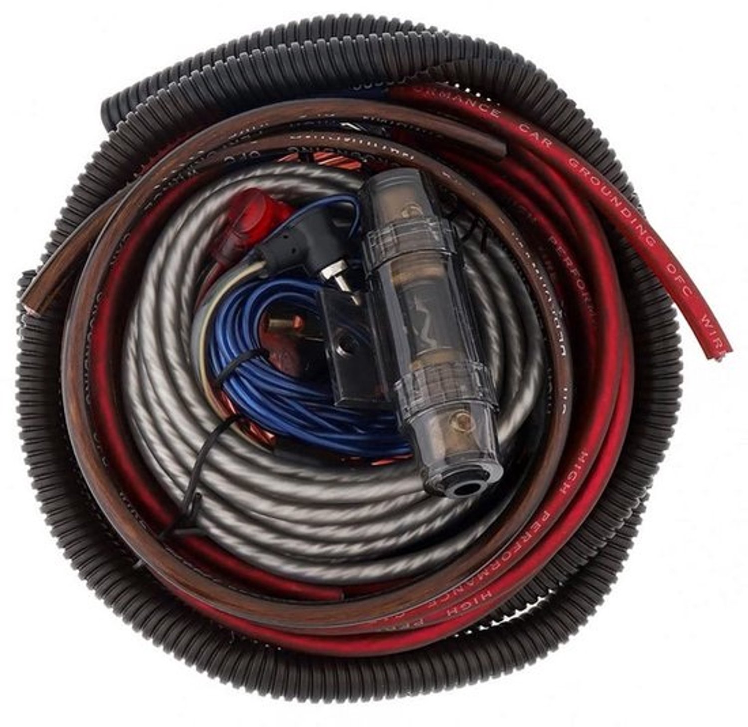 Autoversterker-installatiekit 10 Gauge - Kabelset voor auto-audio en subwoofer