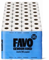 Favo Toiletpapier – 96 rollen – 180 vellen per rol – zacht & sterk wc-papier – voordeelverpakking