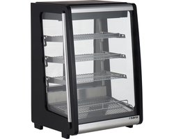 SARO Koelvitrine ALBA 129L Koeltoonbank met LED & 3 Glazen Planken Voor Horeca & Bakkerij