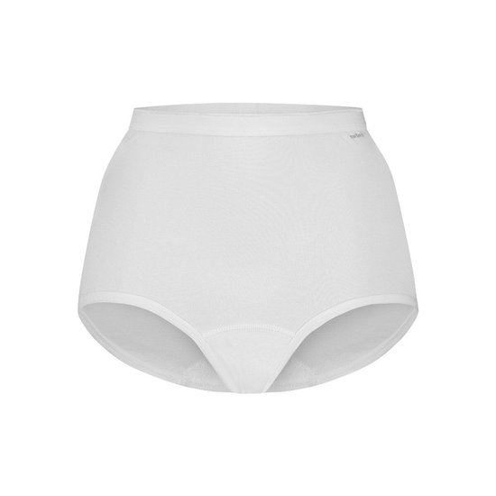 Witte Ten Cate damesonderbroek met hoge taille van rekbaar biologisch katoen.