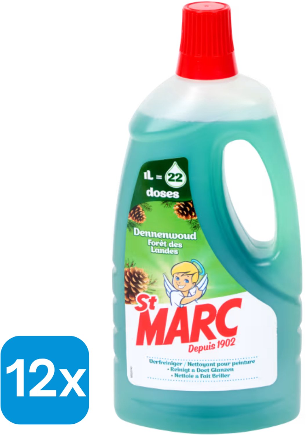 12x St. Marc verfreiniger 1.25 liter - Per doos (12 Stuks)