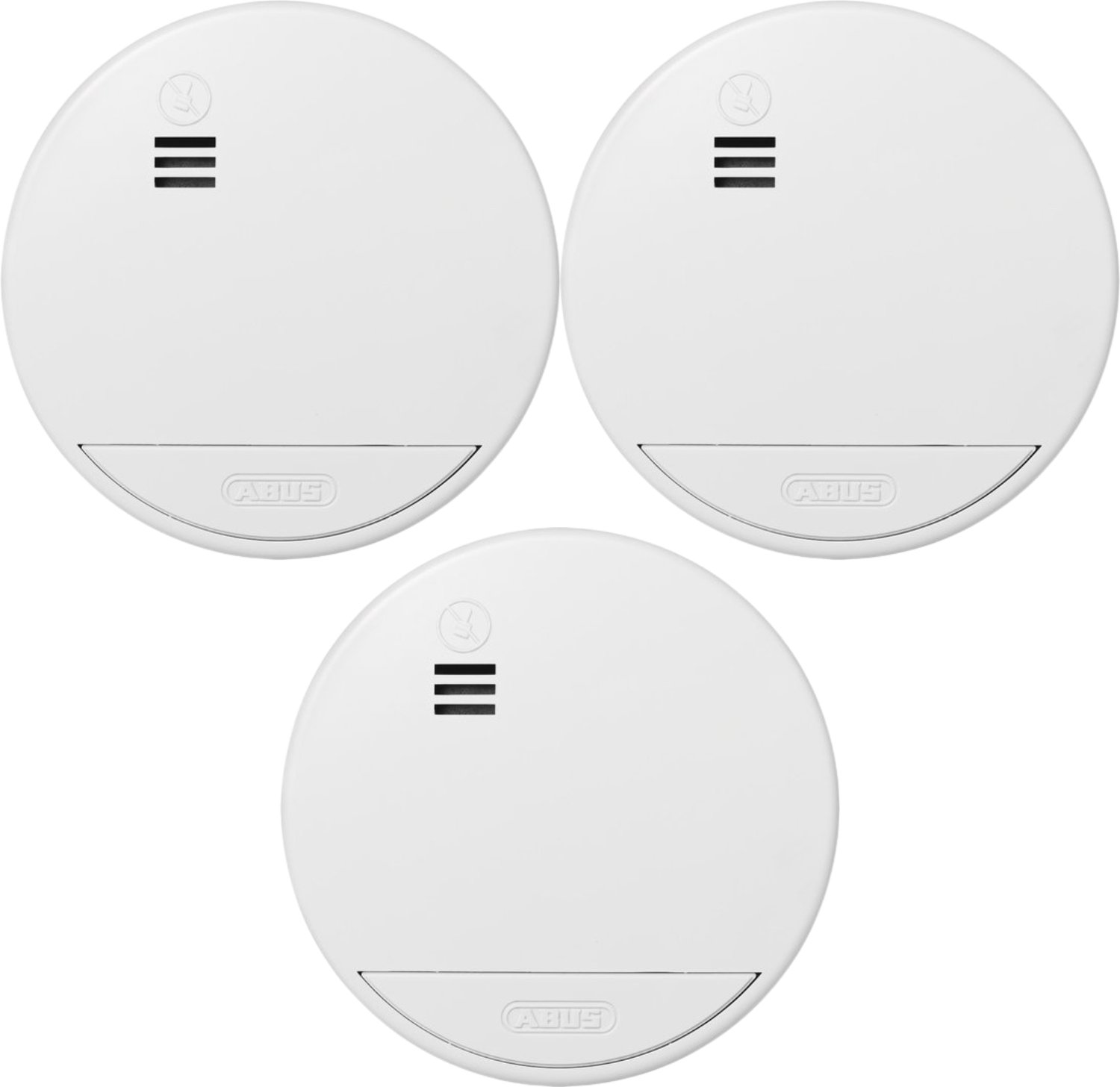 ABUS RWM150 Triple Pack - 3x Rookmelder - 10 Jaar Batterij - Optische Rookmelder - Wit