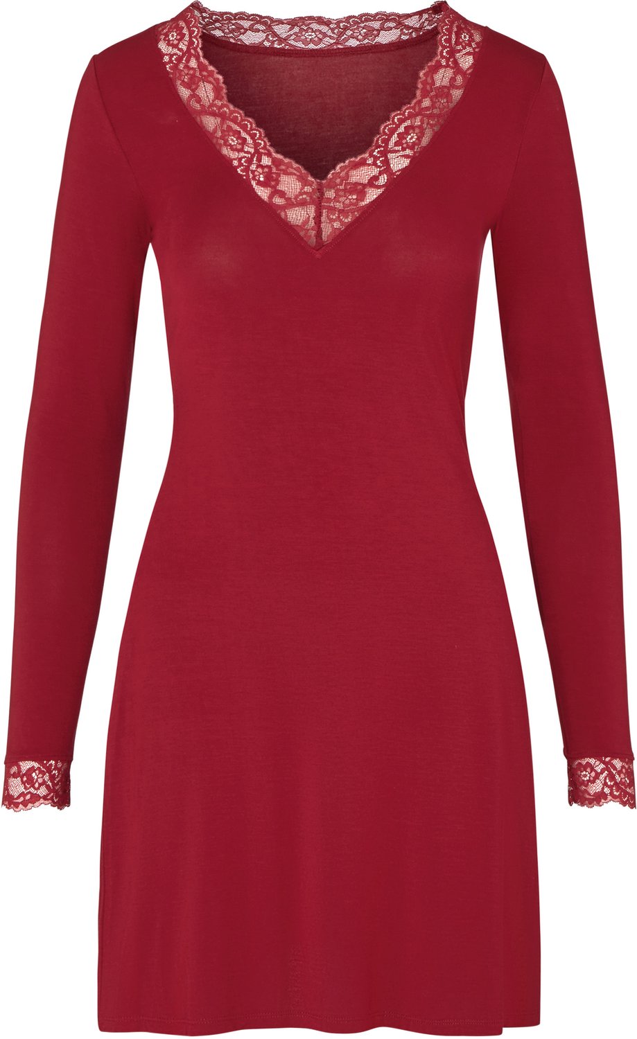 Hunkemöller Nightshirt Lace Nana Rood