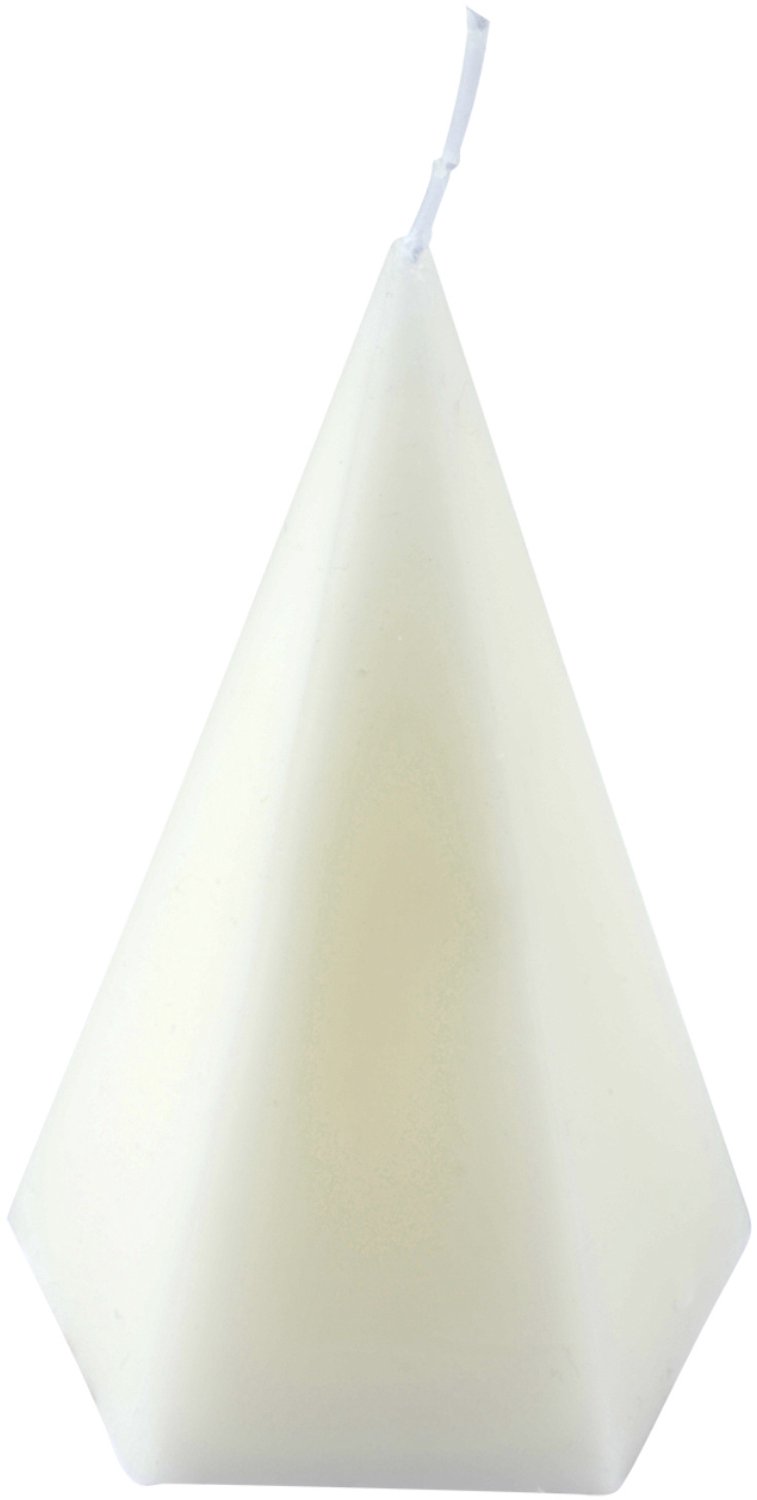 Homea - Decoratieve kaars in de vorm van een piramide ARTY - wit
