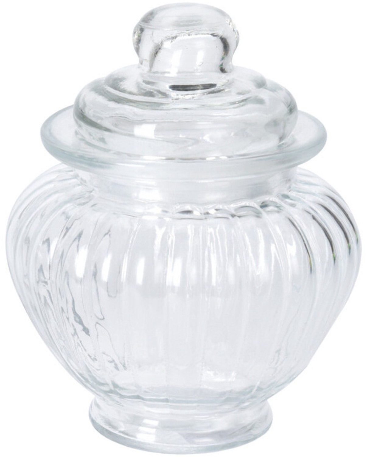 EH Excellent Houseware - Geribbelde pot met deksel