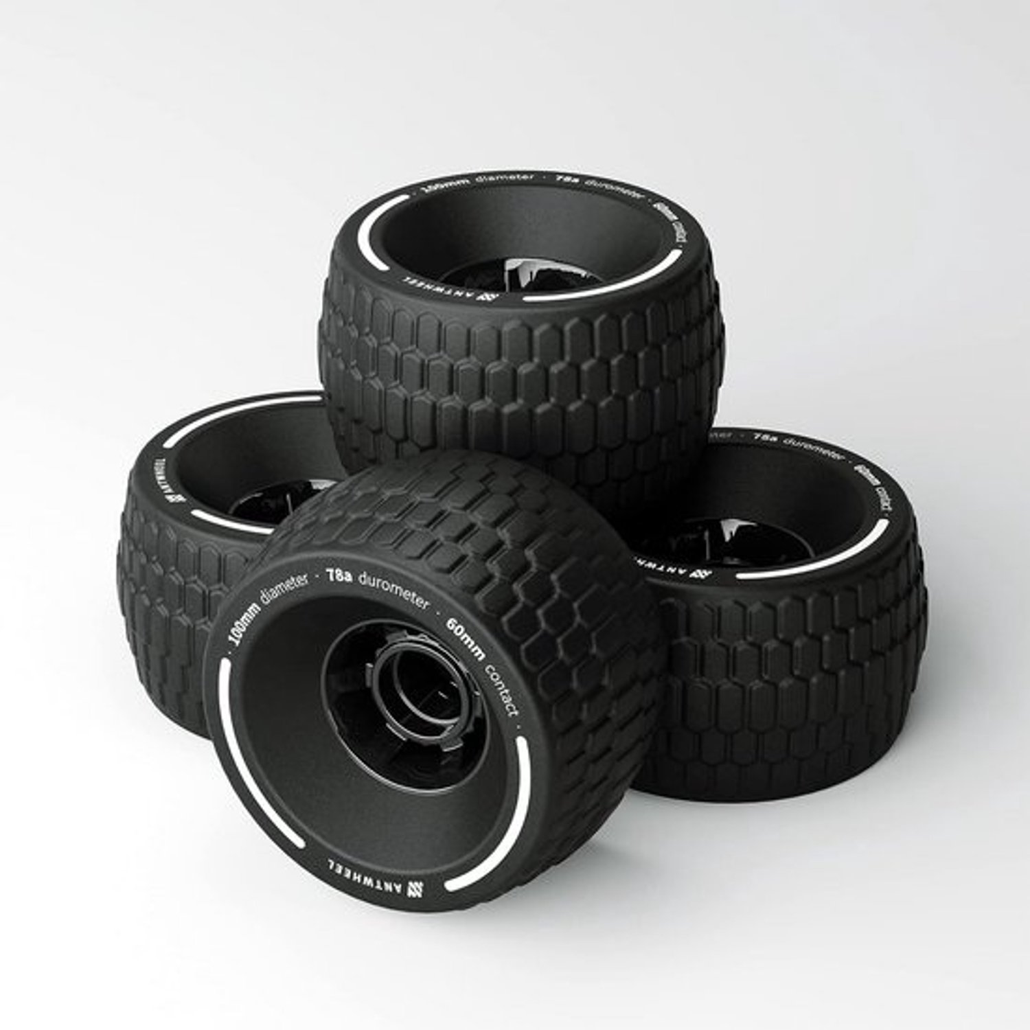 Longboardwielen Skateboardwielen Voor all-terrain rijden Urethaan met hoge rebound 100mm