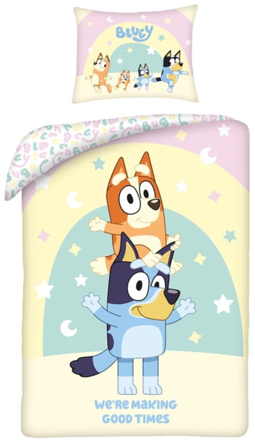 Bluey Duvet Set We're Making Good Times 160 x 200 cm / 70 x 80 cm