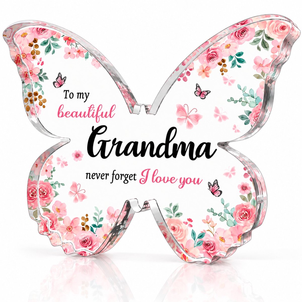 Nina’s Giftshop® Vlinder Cadeau voor Oma – Liefdevol Geschenk – Cadeau voor Vrouw – Verjaardag, Kerst & Sinterklaas