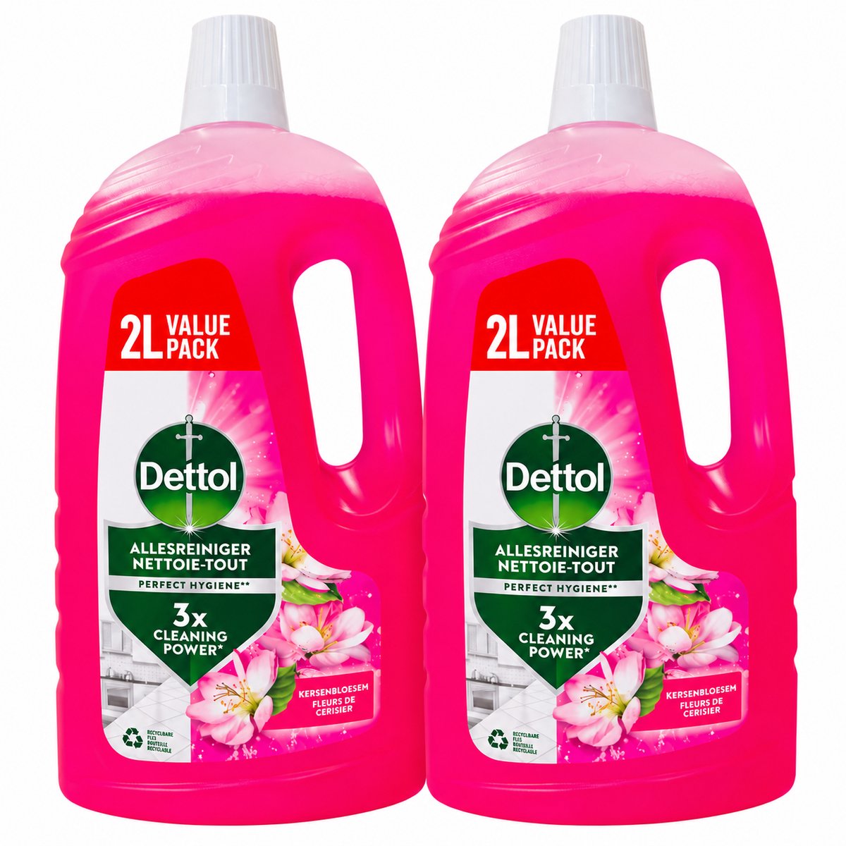Dettol - Allesreiniger - Power & fresh kersenbloesem - 2x2L