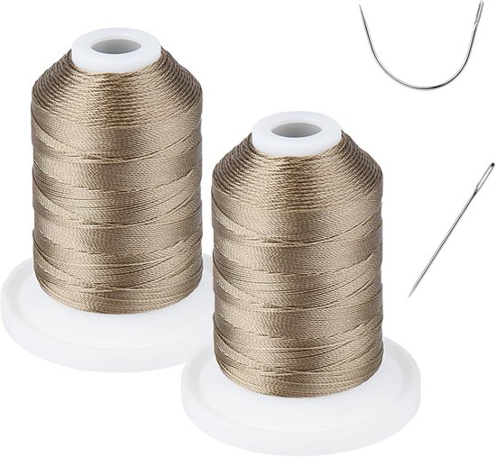 UV-bestendige 100% polyester gebonden draad Tex 69 (12wt) - 229m x 2 spoelen voor naai- en borduurprojecten — afbeelding 2