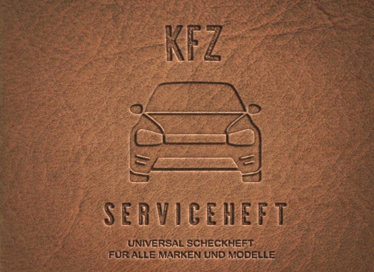 SnelShoppen - Universeel KfZ Serviceheft, Scheckheft voor Auto's, Serviceboek voor Onderhoud, TüV en Privé, Geschikt voor Alle Auto Merken en Modellen