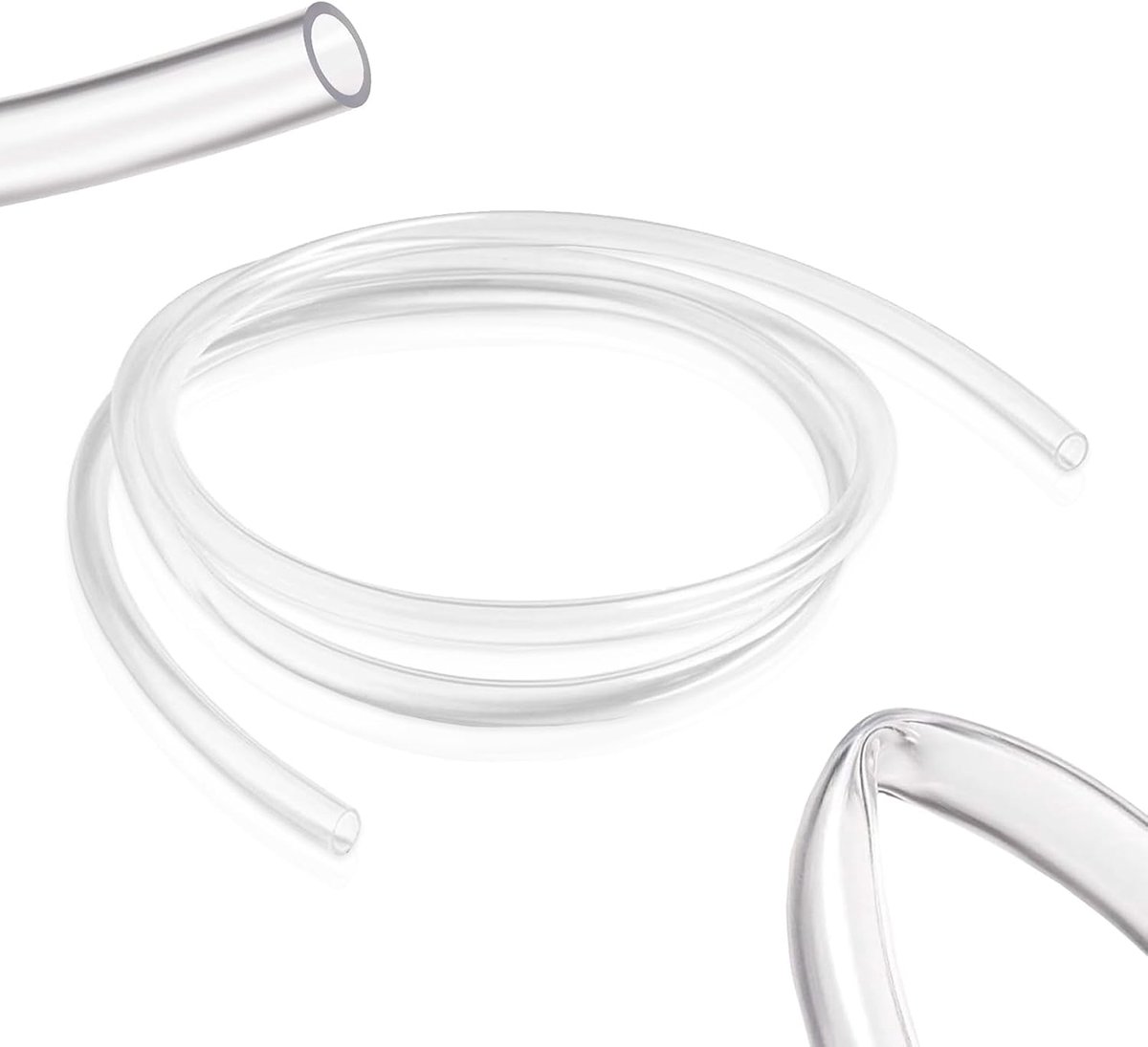 2 m PVC hose, transparent water hose, flexible gas hose for transporting liquids, gases (outer diameter x inner - ShopVlot