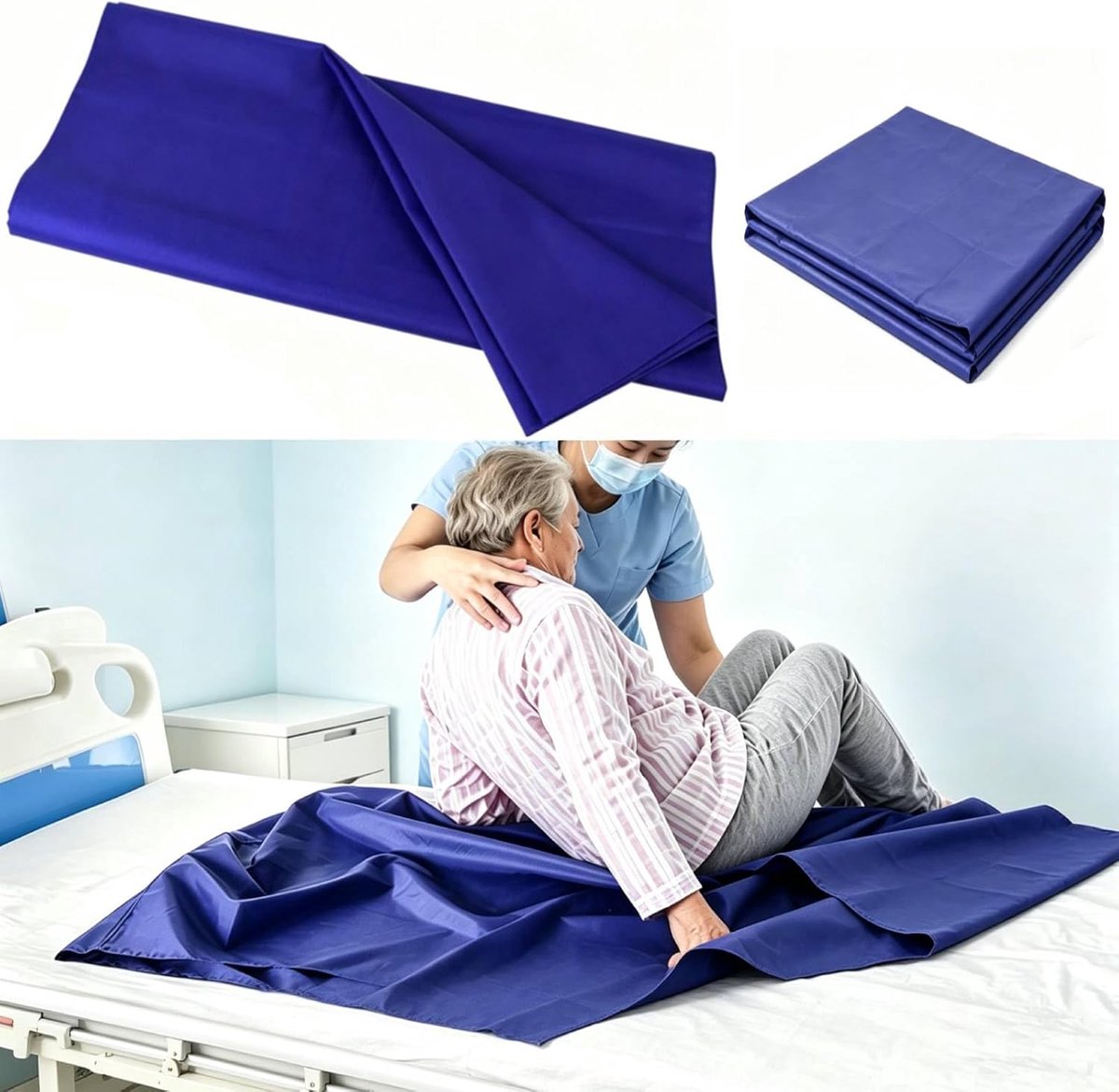Sliding blades for moving bedridden bed patients, reusable pull sheets, disabled transfer board, car repositioning - ShopVlot
