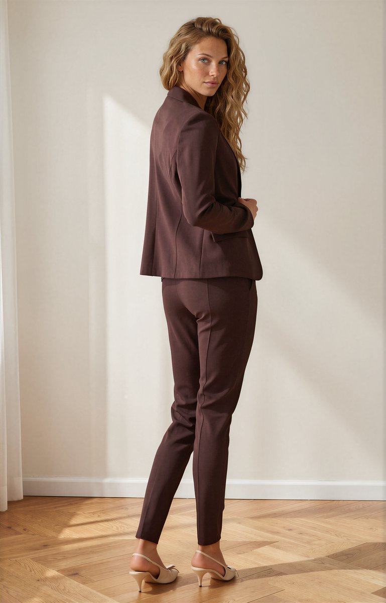 MI PIACE - Bonded Travel Uni Blazer 202646 Espresso - Maat : S